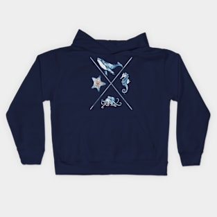 Meeresbewohner Kids Hoodie